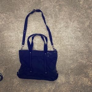 Black & Pink Coach Diaper Bag